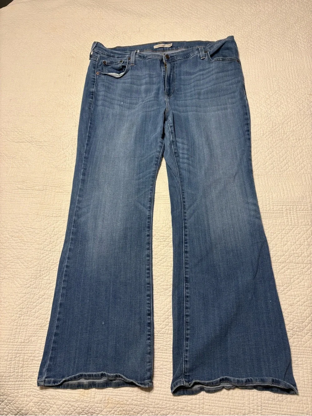 Levi's Blue Wide-Leg Flare Jeans 18 W